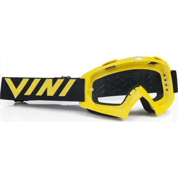 Motocyklové brýle Motokrosové / Enduro brýle Vini Player – žlutý rámeček, tmavé sklo + čiré sklo