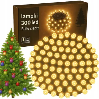 Vánoce Vánoční osvětlení na stromeček SK-Led venkovní 24 m, 201 - 300 světýlek