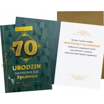 Přání k 70. narozeninám pro muže, formát B6