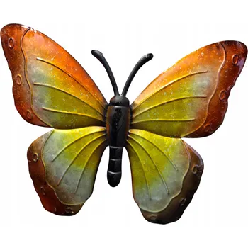 Obraz Dekorativní kovový motýl zahradní dekorace 23 cm