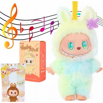 plyšák Hračka plyšák figurka Plyšová Hračka přívěsek na klíče Interaktivní zpívá Hrající LABUBU