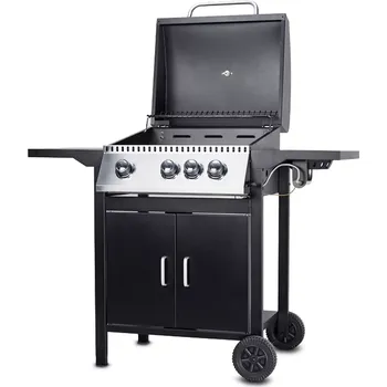 Zahradní gril Plynový gril PartyTogether 3+1 s pokrovem