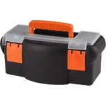 Plastový kufr na nářadí 360 x 190 x 150 mm, s přihrádkou a zásobníkem