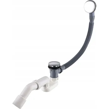 Sifon Vanový sifon Aquauno s chromovanou zátkou klik-klak, čištěný shora