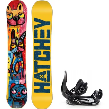 Snowboard Snowboard komplet Hatchey Muzzle + vázání Croxer MP180 Velikost: 153 cm, Velikost vázání: S