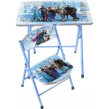 Psací stůl Skládací dětský psací stůl se židlí 60×40×50cm - (náhodný vzor)