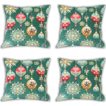 Povlak na dekorativní polštářek Povlak na polštář 40x40 cm Vánoční sada "Jasiek" Bavlna 100% HouseArtLife