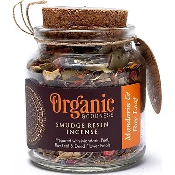 Vonná pryskyřice - Mandarinka a vavřín na projasnění prostoru, lepší soustředění a uvolnění napětí, 40 g