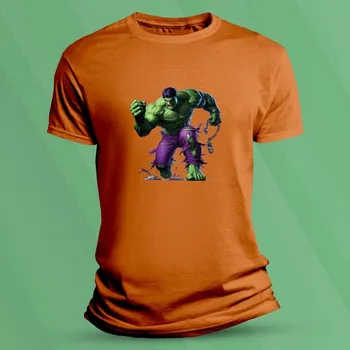 Chlapecké oblečení Dětské bavlněné tričko Zuřivý Hulk velikost 116 (5-6 let) Oranžová