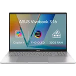 ASUS NTB Vivobook S16 (S3607QA-OLED064W), X X1 26 100, 16" 1920x1200, 32GB, 1TB SSD, Adreno, W11 Home, Cool Silver S3607QA-OLED064W