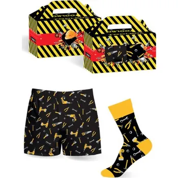 Pánské ponožky EVONA a.s. Pánský dárkový set EVONA WORKER | trenky a ponožky Velikost: XXL