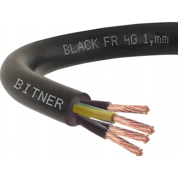 elektrický kabel Řídicí kabel BiT 500 černý FR 4G1 300/500V