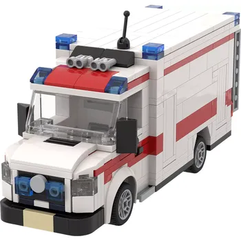 ostatní stavebnice Brixies Plus sanitka s nosítky, 430 dílků