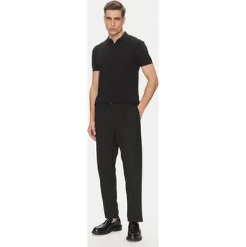 Pánská košile BOSS Polokošile Paddy 50469055 Černá Regular Fit L