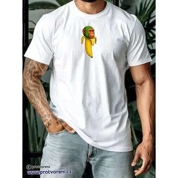 Dámské tričko Trička s potiskem Tričko s potiskem, CHIMPANZINI BANANINI, 1 ks zvolte VELIKOST textilu ZDE:: S - velikost typ Beagle