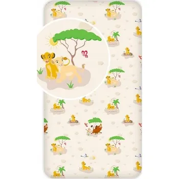 Prostěradlo Prostěradlo s gumou BrandMac Disney Lví král 90 x 200 cm