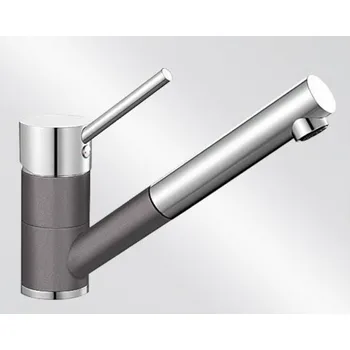 Vodovodní baterie Blanco Dřezová baterie Antas - S s&nbsp;vytahovací sprškou šedá skála/chrom 518794