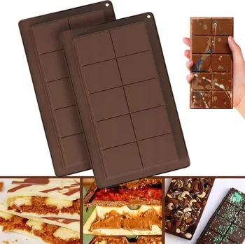 Nádoba na pečení Silikonová forma na Dubajskou a běžnou čokoládu, 2 kusy