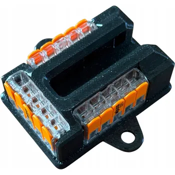 Rozdělovací blok pro svorky WAGO 221-415 – robustní 3-sekční držák