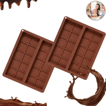 Forma na pečení 2x FORMA SILIKONOVÁ FORMA NA ČOKOLÁDU DUBAJSKÉ SLADKOSTI DVOJITÁ