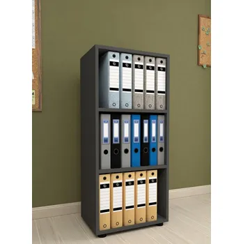 Knihovna Casarredo Regál s policemi KIERA 3 barva antracit