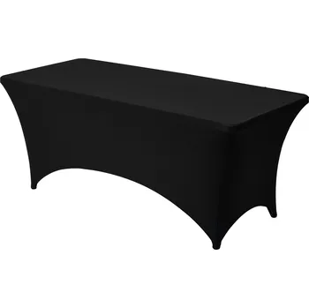 Prostěradlo VEVOR Elastický 3dílný ubrus na stůl o šířce 182 cm, 9 CM, omyvatelný, černý