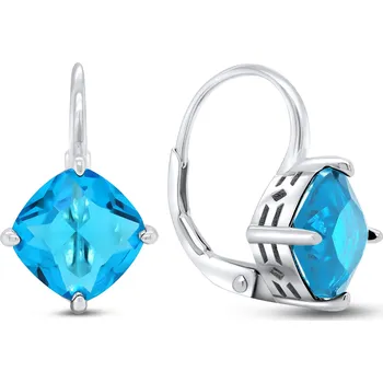 Náušnice Brilio Silver Módní stříbrné náušnice s modrými zirkony EA304WAQ + 2 měsíce na vrácení zboží