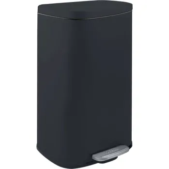 Odpadkový koš Siko Spirella pedálový odpadkový koš AKIRA matná černá ocel soft-close 30 L 10.21568