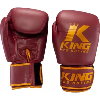 Boxerské rukavice Kožené boxerské rukavice King Pro Boxing pro sparing a Muay Thai, 14 OZ