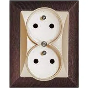 Elektrická zásuvka Elektrická Zásuvka Timex-Elektro hnědá