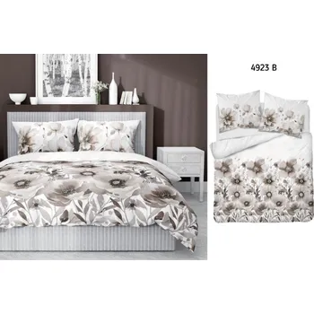 Povlečení Forbyt Povlečení bavlněný satén, Divoká růže béžová, 1 ks 140 x 200/ 1 ks 70 x 90 cm