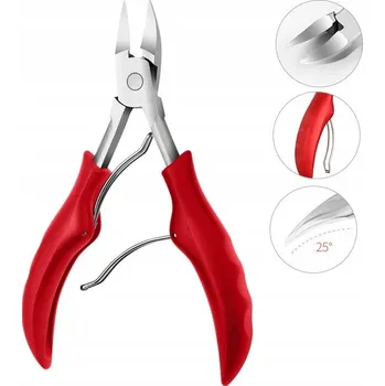 Kleště na nehty Kleště Štípací na Zarůstající Nehty Červené