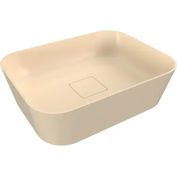 Umyvadlo Polysan Umyvadlo na desku Banera 49,5x34,5 cm béžová mat bez přepadu 14596.81