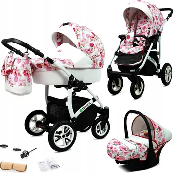 Kočárek Kočárek 3v1 BabyLux Tropical Hibiscus