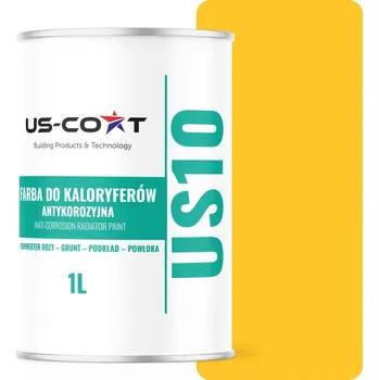 barva na kov Barva pro radiátory Antikorozní Odolná 1L Polomatná Žlutá Výstražná 3v1