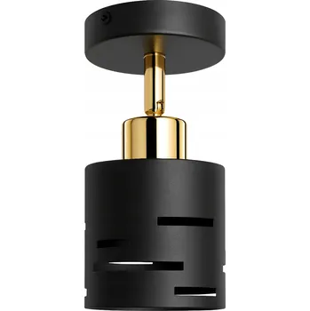 Nástěnná lampa stropní svítidlo 2v1 E27 černá, zlatá, moderní interiér