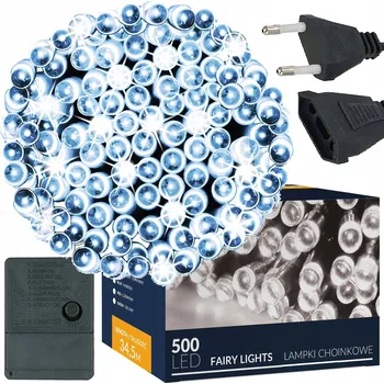 Vánoční dekorace Vánoční osvětlení na stromeček Springos venkovní 34,5 m 301 - 500 světýlek