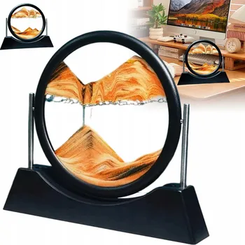 Obraz 3D PÍSKOVÝ OBRAZ POHYBLIVÝ STOLNÍ DEKORACE PŘESÝPACÍ HODINY DÁREK