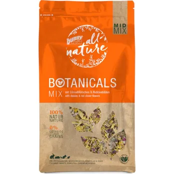 Krmivo pro hlodavce 120g Bunny All Nature Botanicals Mid Mix sedmikrásky a jetel