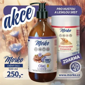 Lněný olej 500 ml + ZDARMA pivovarské kvasnice 500 g