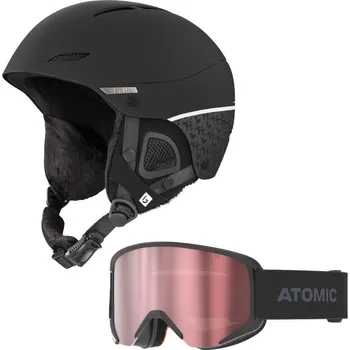 Lyžařská helma BOLLÉ Juliet Black + brýle ATOMIC Savor