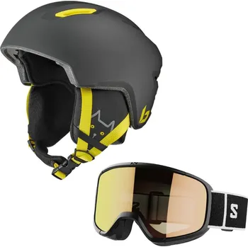Lyžařská helma BOLLÉ Atmos Youth + brýle SALOMON Aksium 2.0 S Photo