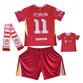 Numberoplus Premium dětský fotbalový dres + Fotbalová šála Liverpool FC 30730 - Mohamed Salah 11 Velikost: 16 let (vel.166-172)