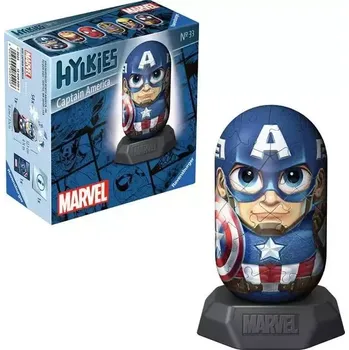 Puzzle Ravensburger 3D puzzle Hylkies Marvel: Captain America 54 dílků