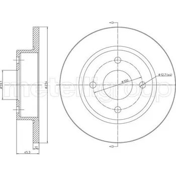 Brzdový kotouč Brzdový kotouč METELLI 23-0348