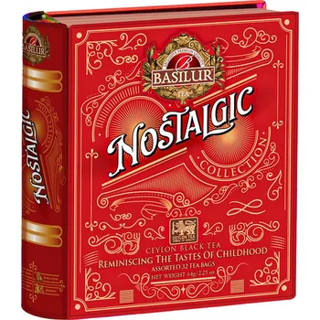 Nápoj Nostalgic Book - 32 Assorted-přebal (BASILUR - plech 32x2g)