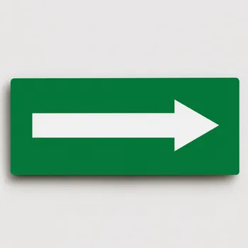 Směrová šipka k uzávěru Samolepka 210 x 80 mm tl. 0.1 mm - Kód: 01560