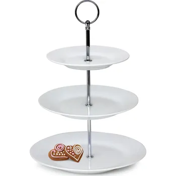 podnos 3 patra kulatý SOFIA porcelán BÍ 1.16 Kg MTA MAXMIX Sklad14 369372 (1.16 Kg Výška přepravní: 4,5 cm MTA MAXMIX Sklad14 369372)