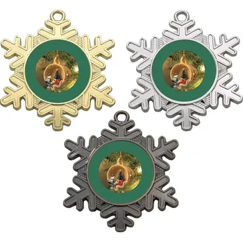 Vánoční ozdoba medaile D47-L443 Stuhu vyberte z naší nabídky.