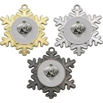 Vánoční ozdoba medaile D47-L442 Stuhu vyberte z naší nabídky.